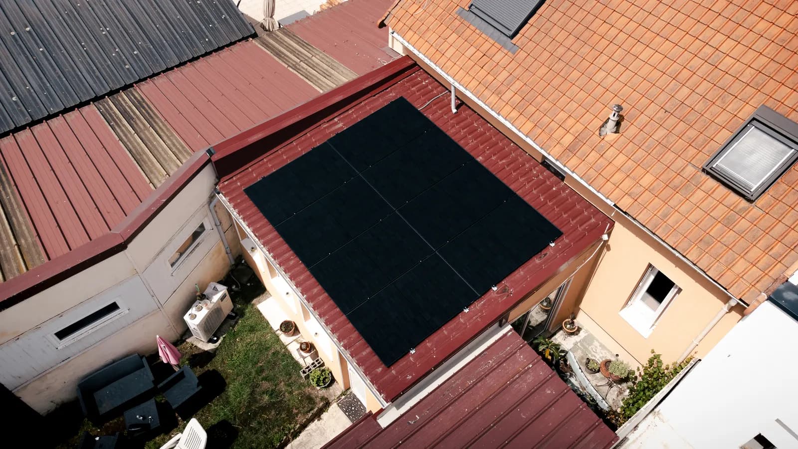 4 kWc en autoconsommation sur extension bac acier